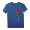 Protect Nature T-Shirt mit roten Mohnblumen und Biene – Für Naturschützer, Biodiversität & Klimaschutz