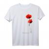 Protect Nature T-Shirt mit roten Mohnblumen und Biene – Für Naturschützer, Biodiversität & Klimaschutz