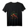Damen GARTENFEE Mohnblumen, Gärtnerin Garten T-Shirt mit V-Ausschnitt – Perfekt für Hobbygärtnerinnen und Gartenliebhaberinnen