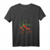 Damen GARTENFEE Mohnblumen, Gärtnerin Garten T-Shirt mit V-Ausschnitt – Perfekt für Hobbygärtnerinnen und Gartenliebhaberinnen