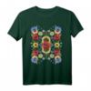 Sonnenblume & Roter Mohn – Ukrainisches Vyshyvanka-artiges Blumen T-Shirt für Männer, Frauen & Kinder zum Geburtstag & Unabhängigkeitstag
