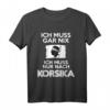 Korsisches Flaggen T-Shirt mit Mohrenkopf - Stolz auf Korsika, ideales Geschenk zu Weihnachten & Geburtstag für Korsen
