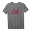 Mongolische Flagge mit Schmetterlingen T-Shirt – Kulturelles Design für Mongolen, Mongolei-Fans & Menschen mit mongolischen Wurzeln