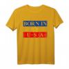 Born In The USA Jugoslawien Flagge Amerika T-Shirt – Lustiges Design für USA-Urlaub, Jugoslawien Fans und Amerika Liebhaber
