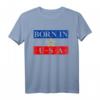 Born In The USA Jugoslawien Flagge Amerika T-Shirt – Lustiges Design für USA-Urlaub, Jugoslawien Fans und Amerika Liebhaber
