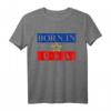 Born In The USA Jugoslawien Flagge Amerika T-Shirt – Lustiges Design für USA-Urlaub, Jugoslawien Fans und Amerika Liebhaber