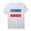 Born In The USA Jugoslawien Flagge Amerika T-Shirt – Lustiges Design für USA-Urlaub, Jugoslawien Fans und Amerika Liebhaber