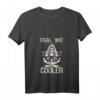 Motorrad T-Shirt Damen Egal wie cool du bist Frauen sind cooler - Lustiges Motorrad Outfit mit V-Ausschnitt für Touren & Geschenke