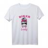 Damen Biker Lady Cool Bikerin Motorrad Frauen T-Shirt – Stylisches Bikermotiv für Bikerinnen & Motorradliebhaberinnen