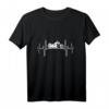 Chopper Motorrad Cruiser EKG Herzschlag Biker T-Shirt – Lustiges Geschenk für Motorradfahrer, Biker & Chopper Fans, perfekt zum Geburtstag & Weihnachten
