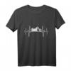 Chopper Motorrad Cruiser EKG Herzschlag Biker T-Shirt – Lustiges Geschenk für Motorradfahrer, Biker & Chopper Fans, perfekt zum Geburtstag & Weihnachten