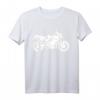 Motorrad T-Shirt für Straßenrennen – Klassischer Schnitt, doppelt genähter Saum für echte Motorradfahrer
