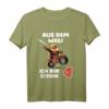Kinder T-Shirt zum 4. Geburtstag - Aus dem Weg! Ich bin schon 4 Jahre Motorrad Motiv für Jungen und Mädchen