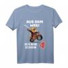 Kinder T-Shirt zum 4. Geburtstag - Aus dem Weg! Ich bin schon 4 Jahre Motorrad Motiv für Jungen und Mädchen