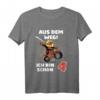 Kinder T-Shirt zum 4. Geburtstag - Aus dem Weg! Ich bin schon 4 Jahre Motorrad Motiv für Jungen und Mädchen