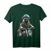 HapKoala T-Shirt mit furchtlosem Mops auf Motorrad-Design – Perfekt für Mops- und Motorradfans