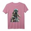HapKoala T-Shirt mit furchtlosem Mops auf Motorrad-Design – Perfekt für Mops- und Motorradfans
