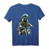 HapKoala T-Shirt mit furchtlosem Mops auf Motorrad-Design – Perfekt für Mops- und Motorradfans