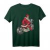 Lustiges Weihnachtsmann Biker T-Shirt mit Motorrad - Perfekt für Weihnachten, Festlichkeiten & als Geschenk für Biker und Motorradliebhaber