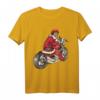 Lustiges Weihnachtsmann Biker T-Shirt mit Motorrad - Perfekt für Weihnachten, Festlichkeiten & als Geschenk für Biker und Motorradliebhaber