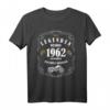 60. Geburtstag T-Shirt - Legenden seit 1962, Lustiges Motorrad Geschenk für Papa, Opa & Freunde zum runden Geburtstag