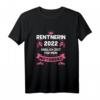 Lustiges Rentner T-Shirt 2022 für Frauen mit Motorrad-Motiv – Perfektes Geschenk zum Ruhestand, Renteneintritt & Abschied