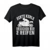 Echte Kerle Motorsport Motorradfahrer Biker T-Shirt – Lustiges Motiv für Männer und Frauen, perfekt für Biketreffen & Motorradvereine