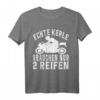 Echte Kerle Motorsport Motorradfahrer Biker T-Shirt – Lustiges Motiv für Männer und Frauen, perfekt für Biketreffen & Motorradvereine
