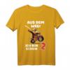 Kinder 2. Geburtstag T-Shirt Aus dem Weg Ich bin schon 2 - Lustiges Motorrad Geburtstagsshirt für Jungen und Mädchen