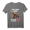 Kinder 2. Geburtstag T-Shirt Aus dem Weg Ich bin schon 2 - Lustiges Motorrad Geburtstagsshirt für Jungen und Mädchen
