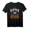 Endlich Rentner Zeit für's Motorrad T-Shirt – Lustiges Biker Geschenk für Ruhestand, Vatertag, Geburtstag, Ostern & Weihnachten