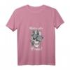 Damen Nette Alte Frau Biker Motorrad T-Shirt mit V-Ausschnitt – Lustiges Geschenk für Oma, Tante & Ehefrau zum Geburtstag & Feier