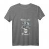 Damen Nette Alte Frau Biker Motorrad T-Shirt mit V-Ausschnitt – Lustiges Geschenk für Oma, Tante & Ehefrau zum Geburtstag & Feier