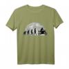 Motorradfahrer Evolution Mond Motorrad Biker T-Shirt - Witziges Motiv für Touren, Ausflüge & Motorradliebhaber