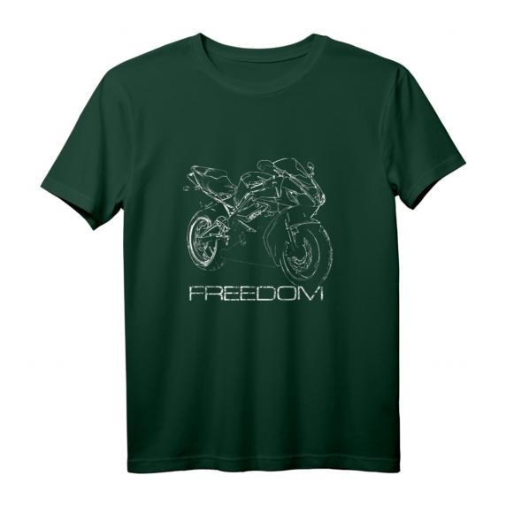Freedom Cooles Motorrad Design für Biker T-Shirt – Perfektes Geschenk für Geburtstags, Weihnachten & Biker-Trips