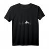 Damen Herzklopfen Herzfrequenz Biker T-Shirt mit V-Ausschnitt – Motorradliebe, Geschenk für Biker & Motorsportfans