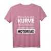 Kurve Schleifen Motorrad Spruch T-Shirt für Biker & Motorradfahrer – Lustiges Geschenk für Männer & Frauen, perfekt für Biker Treffen & Anlässe