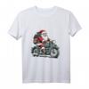 Weihnachtsmann auf klassischem Motorrad Vintage Racer Weihnachten T-Shirt – Festliche Kleidung für Motorradfans & Abenteurer