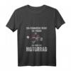 Damen Ich schnarche nicht ich träume ich wäre ein Motorrad T-Shirt mit V-Ausschnitt – Lustiges Geschenk für Bikerinnen und Motorradliebhaberinnen