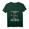 Damen Ich schnarche nicht ich träume ich wäre ein Motorrad T-Shirt mit V-Ausschnitt – Lustiges Geschenk für Bikerinnen und Motorradliebhaberinnen