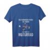 Damen Ich schnarche nicht ich träume ich wäre ein Motorrad T-Shirt mit V-Ausschnitt – Lustiges Geschenk für Bikerinnen und Motorradliebhaberinnen