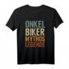 Herren Onkel Geschenk Biker Mythos Legende Zweirad MTB Motorrad T-Shirt – Perfektes Geschenk für Patenonkel, MTB- und Motorradliebhaber zu Taufe, Geburtstag & Weihnachten