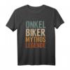 Herren Onkel Geschenk Biker Mythos Legende Zweirad MTB Motorrad T-Shirt – Perfektes Geschenk für Patenonkel, MTB- und Motorradliebhaber zu Taufe, Geburtstag & Weihnachten