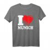 Ich liebe München. I Herz München T-Shirt – Perfektes Souvenir für Stadtliebhaber und München-Fans für Männer und Frauen