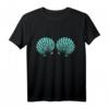 Grünes Türkis Meerjungfrau T-Shirt mit Muschelmuster – Perfekt für Strand, Halloween & Tropenpartys