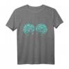 Grünes Türkis Meerjungfrau T-Shirt mit Muschelmuster – Perfekt für Strand, Halloween & Tropenpartys