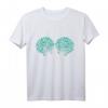 Grünes Türkis Meerjungfrau T-Shirt mit Muschelmuster – Perfekt für Strand, Halloween & Tropenpartys