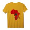 Afrika Map Outline mit Marokkanischer Flagge - Reise-Design für Marokko-Liebhaber & Wurzeln zeigen