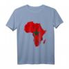 Afrika Map Outline mit Marokkanischer Flagge - Reise-Design für Marokko-Liebhaber & Wurzeln zeigen