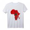 Afrika Map Outline mit Marokkanischer Flagge - Reise-Design für Marokko-Liebhaber & Wurzeln zeigen